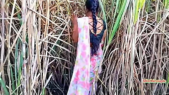 Sugarcane Field Threesome With Indian Teen And Her Neighbor Aunty