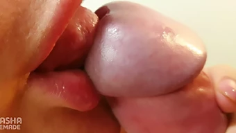 Close-Up Of A Deep Throat Blowjob With A Cumshot