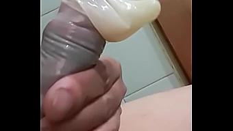 Masturbation With A Condom For Huge Load