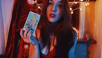 Amateur Teen Jerks Off While Playing Tarot Card Game