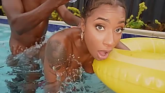 Fitness Babe Sarai Minx Enjoys Pool Sex With A Huge Black Cock!