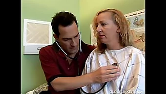 Indulgent wife and doctor engage in inappropriate behavior at home