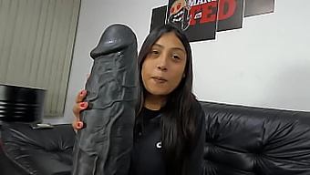 Sexy Chilean Alice Returns With A Huge Toy For Her Butt