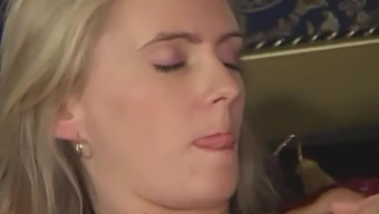 A Stunning Blonde Is Eagerly Anticipating A Penis On Her Mobile