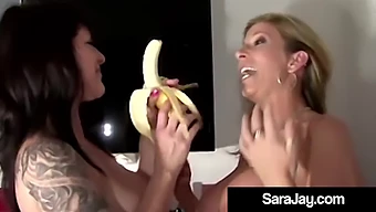 Sara Jay Ve Daisy Rock, Büyük Göğüsleri Ve Kalçaları Olan Bu Milf Videosunda Samimi Anlar Paylaşıyorlar