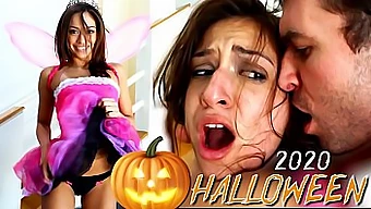 Sara Luvvs Røffe Ansikt Knulles Av James Deen På Halloween