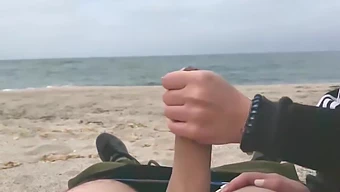 Stranded Hottie Gets A Surprising Creampie On A Public Beach